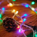 Cascata Natalina Led Colorido 100 Lâmpadas 8 Funções