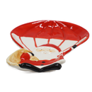 Prato Papai Noel de Paraquedas Cerâmica