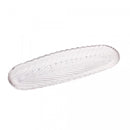 Prato Decorativo de Cristal Leaf 39,5x14x3cm