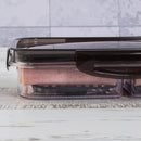 Pote de Plástico Trava Mais Cristal Retangular 500ml