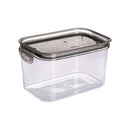 Pote de Plástico Trava Mais Cristal Retangular 1,2L