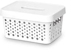 Cesto com Tampa Branco 2L