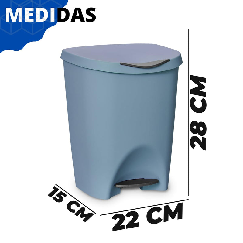 Lixeira com Pedal Azul 7,5L