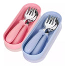 Kit Talher Infantil Garfo e Faca Inox 2 Peças