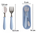 Kit Talher Infantil Garfo e Faca Inox 2 Peças