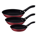 Jogo de Frigideiras 3 Peças Caribe Vermelha