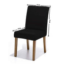 Capa para Cadeira Malha Lisa Preto