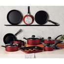 Jogo de Panelas Turim Vermelha 10 Peças