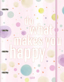 Caderno Argolado Cartonado Universitário La Creme 80 folhas