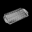 Bandeja de Cristal com Alça Angel 35x21x3cm