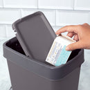 Lixeira Dupla Abertura Cinza 9L