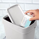 Lixeira Dupla Abertura Branca 9L