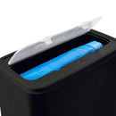 Lixeira Dupla Abertura Com Porta Saco Preta 18L