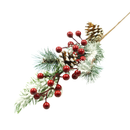 Ramo Artificial Frutas Vermelhas e Pinha 50cm