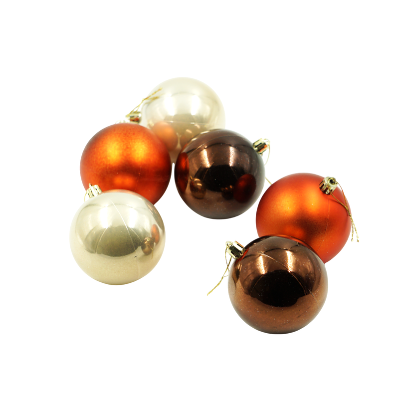 Bolas Natalinas 8cm 6 Peças