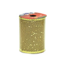 Fita Natalina Aramada Dourado 10cm x 9m