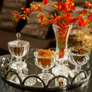 Potiche com Pé de Cristal Linearis