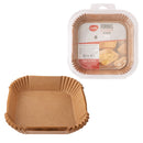 Kit Forma Quadrada de Papel para Airfryer 50 Peças
