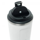 Copo Térmico Inox com Tampa e Termômetro Branco 500ml