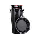 Garrafa com 2 Divisórias e Tigela Dobrável para Pet