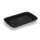 Prato Melamina Retangular Preto 19x12cm