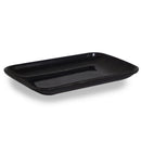 Prato Melamina Retangular Preto 19x12cm
