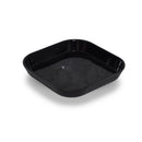 Prato Melamina Quadrado Preto 14cm