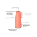 Bule Térmico Exata Coral 1L