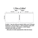 Cortina Corta Luz Pvc Bali 260x170cm