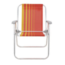 Cadeira de Praia Alta Samoa Laranja Amarelo