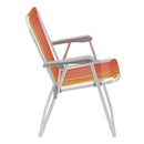 Cadeira de Praia Alta Samoa Laranja Amarelo