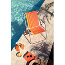 Cadeira de Praia Alta Samoa Laranja Amarelo