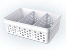 Cesto com 2 Divisórias Médio Branco