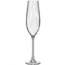 Conjunto 6 Taças para Champanhe De Cristal Ecológico Columba Optic 260ml