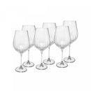 Conjunto 6 Taças para Água De Cristal Ecológico Columba Optic 650ml