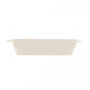 Refratário de Porcelana com Alça Basic Branco 16,5x28x5cm