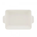 Refratário de Porcelana com Alça Basic Branco 20,5x34x5cm