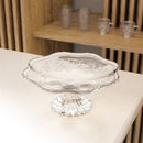 Prato para Bolo com Pé New Butterfly Cristal 27cm