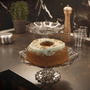 Prato para Bolo com Pé New Butterfly Cristal 27cm