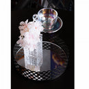 Bandeja de Metal com Espelho Arles Preto Fosco 18,5cm