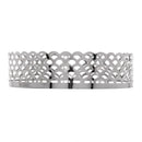 Bandeja de Metal com Espelho Arles Prateada 18,5cm