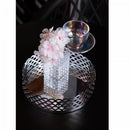 Bandeja de Metal com Espelho Arles Prateada 18,5cm