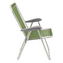 Cadeira de Praia Creta Master em Alumínio Verde Oliva