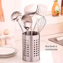 Porta Talher Inox 18x12cm