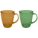 Conjunto  2 Canecas de Vidro Color 350ml Verona