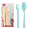 Kit Talheres Infantis Plástico 12 Peças