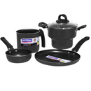 Conjunto de Panelas 4 Peças Caruaru Preto