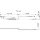 Faca para Churrasco Leme Preta