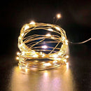 Led Decorativo Fio de Cobre 100 Leds Branco Quente 10m