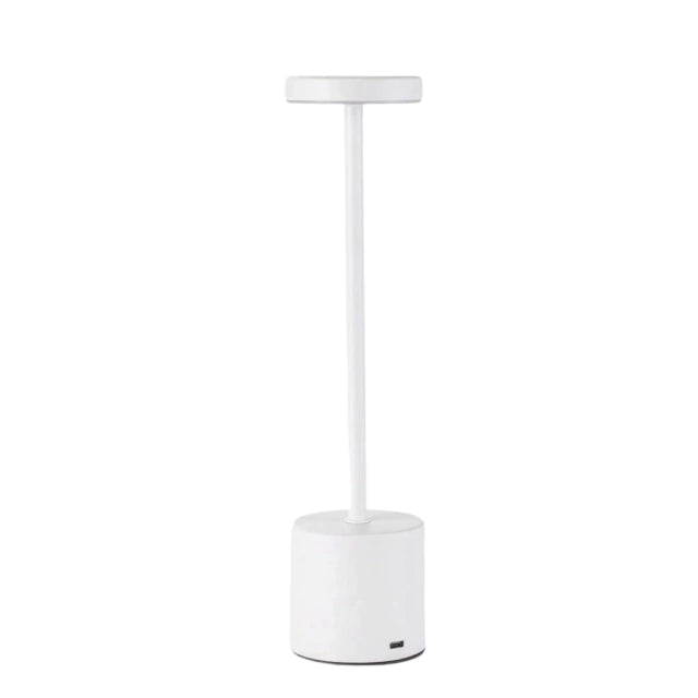 Abajur Luminária de Led Branco 34cm